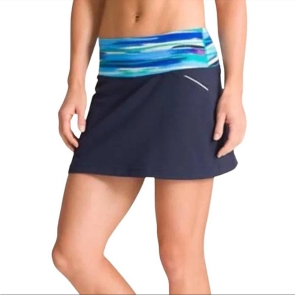 Athleta Dresses & Skirts - ATHLETA Grenadine Airbrush Relay Skort Navy